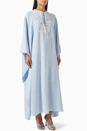 SHATHA ESSA Floral Embellished Maxi Dress