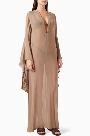 ALEXANDRA MIRO Roxanne Waterfall Kaftan in Viscose