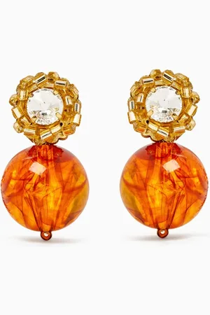 VANINA Terre Brune Earrings in 18kt Gold-plated Brass