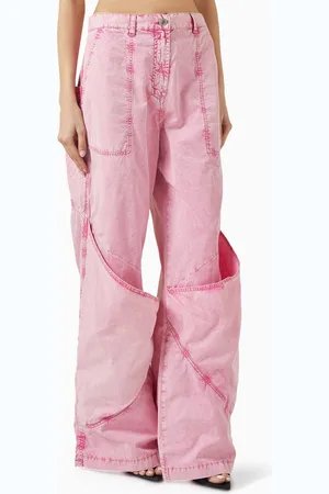 The Attico Wide-leg Pants in Cotton