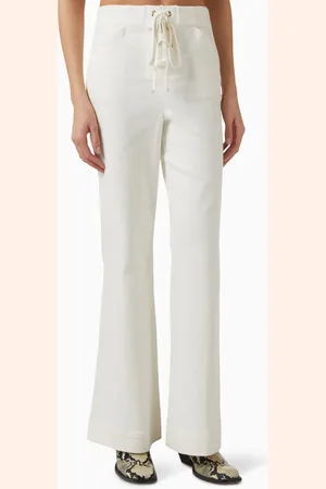 Toccin Birkin Lace-up Jeans in Denim