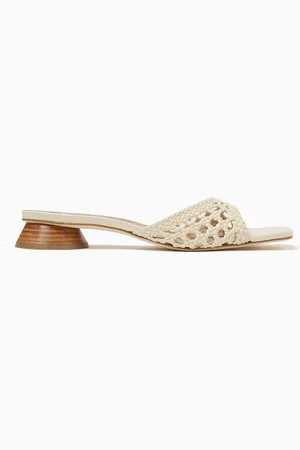 Staud Simone 35 Mule Sandals in Crochet Leather