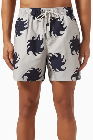 Oas Gravel Ember Swim Shorts in Nylon