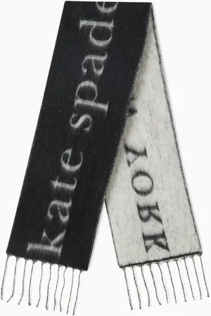 Kate Spade KS New York Logo Scarf in Wool-blend