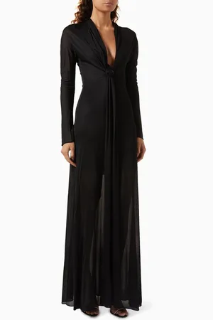 GIUSEPPE DI MORABITO Rosette Maxi Dress in Viscose