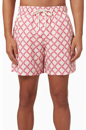Palm Angels Net Logo Swim Shorts