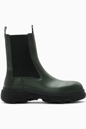 Burberry Creeper Chelsea Boots in Leather