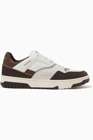 Tommy Hilfiger Colour-block Basketball Sneakers in Leather