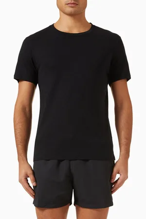 Frescobol Carioca Lucio T-shirt in Linen-blend