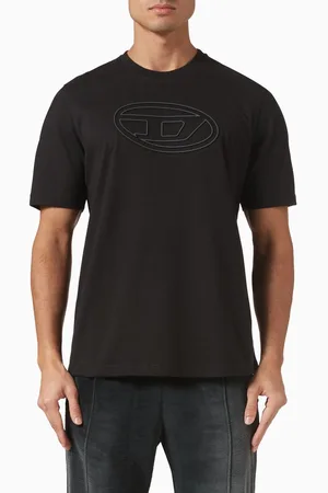 Diesel T-adjust Big Oval T-shirt in Cotton Jersey