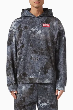Diesel S-boxt Hoodie in Cotton Jersey