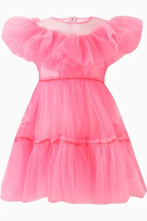 RASPBERRY PLUM Shoshana Flared Dress in Mesh