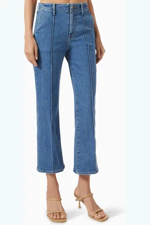 Simkhai Ansel Crop Flared Jeans in Denim