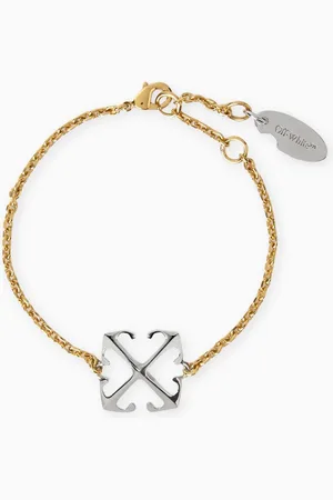 OFF-WHITE Arrow Bracelet in Two-tone Brass