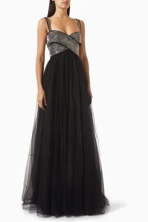GEMY MAALOUF Stone-embellished Gown in Tulle