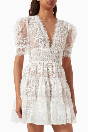 Bronx and Banco Megan Mini Dress in Lace