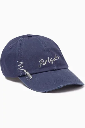 Axel Arigato Seam Distressed Cap in Denim
