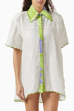 Mergim Lemonis Mini Dress in Linen