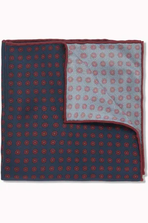 Dunhill Circular Medallion Pocket Square in Silk