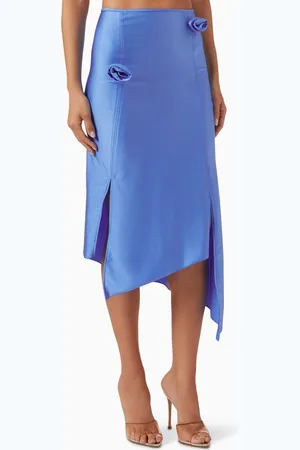 COPERNI Flower Midi Skirt in Stretch Nylon