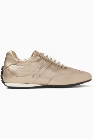 Giorgio Armani Logo Sneakers in Nappa Leather