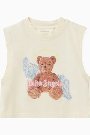 Palm Angels Bear Angel Graphic Tank Top in Cotton