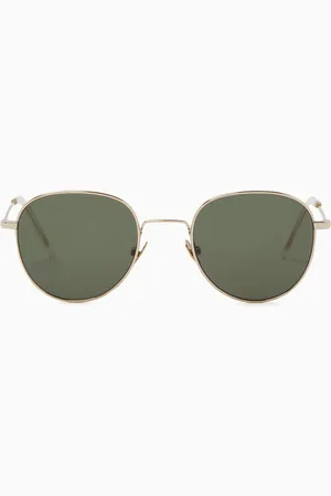 Monokel Eyewear Rio Round Sunglasses in Stainless Steel