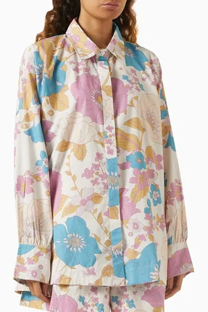 BOHEMIAN TRADERS Hera Oversized Swing Shirt in Cotton Poplin