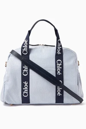 Chloé Striped Changing Bag in Cotton-canvas