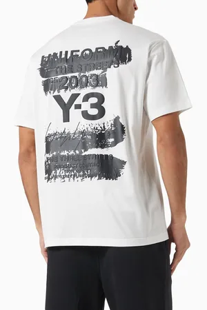 Y-3 Graphic T-shirt in Cotton