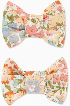 BONPOINT Hair Bow Clips in Cotton