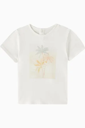 Chloé Palm Trees T-shirt in Cotton