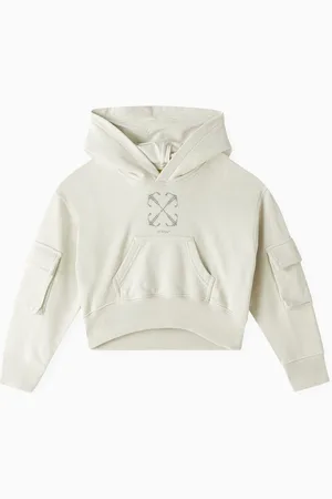 OFF-WHITE Cropped Cargo Hoodie