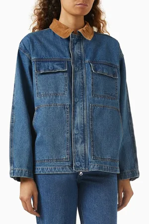 DUNST Unisex Vintage Work Jacket in Denim