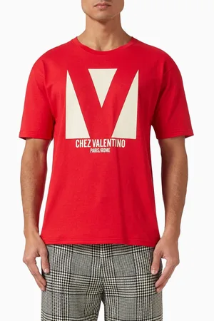VALENTINO GARAVANI Chez Valentino-print T-shirt in Cotton