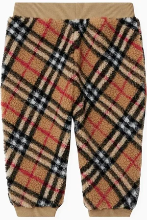 Burberry Check-print Jogging Pants in Cotton