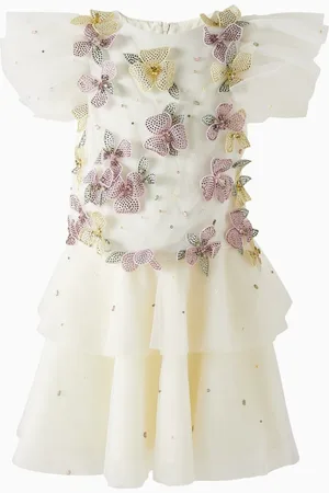Eirene Embellished Layered Dress in Tulle