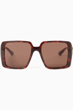 Gucci Oversized Square Sunglasses in Acetate