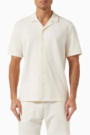 ONIA Vacation Shirt in Waffle-weave Cotton