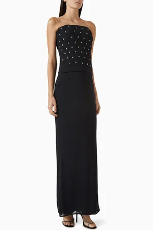NAFSIKA SKOURTI Woven Muse Gown in Georgette