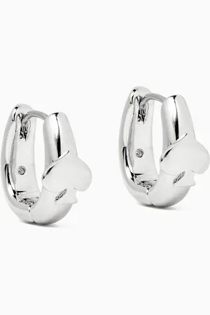 Kate Spade So Spade Huggie Earrings in -tone Metal