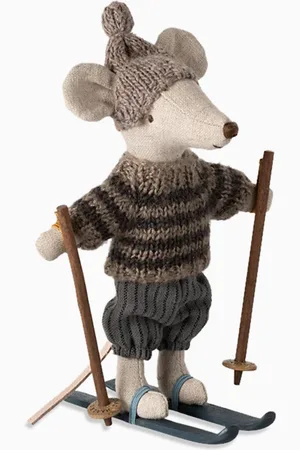 Maileg Winter Mouse with Ski Set, Big Brother