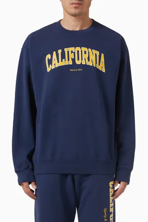 Sporty & Rich California Logo Sweatshirt in Cotton