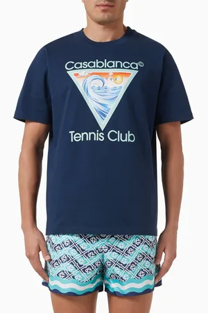 Casablanca Tennis Club Icon T-shirt in Cotton