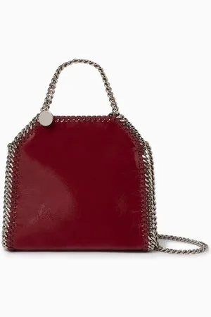 Stella McCartney Tiny Falabella Tote Bag in Patent Faux Leather