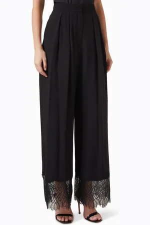 BAQA Lace-hem Pants