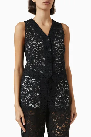 BLUMARINE Rébrodé Vest in Lace