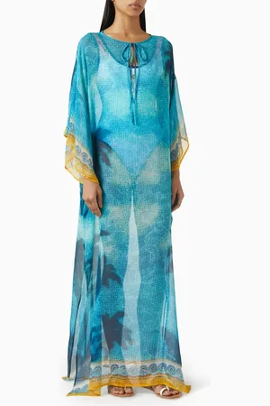 Casablanca Danse De La Mer Kaftan in Silk