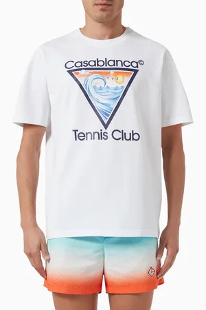 Casablanca Tennis Club Icon T-shirt in Cotton