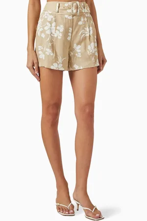 VERONICA BEARD Hobbes Shorts in Stretch-linen